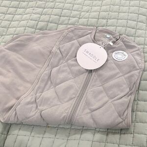 Dreamland Baby Quilted Gray Swaddle Jacket